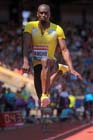 Teddy Tamgho (France), triple jump at the IAAF Diamond League, Birmingham.